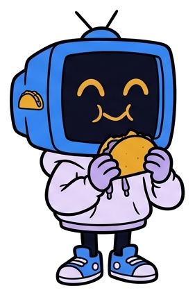 Telly having a taco break