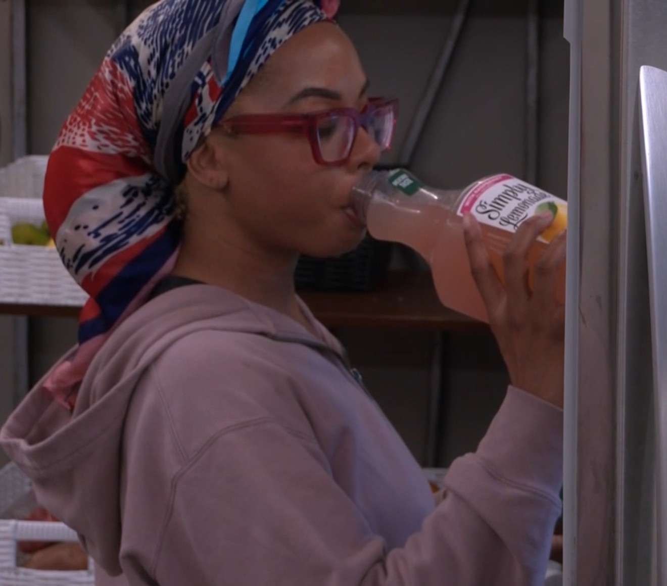 BB27 Mickey drinking directly from a communal Lemonade